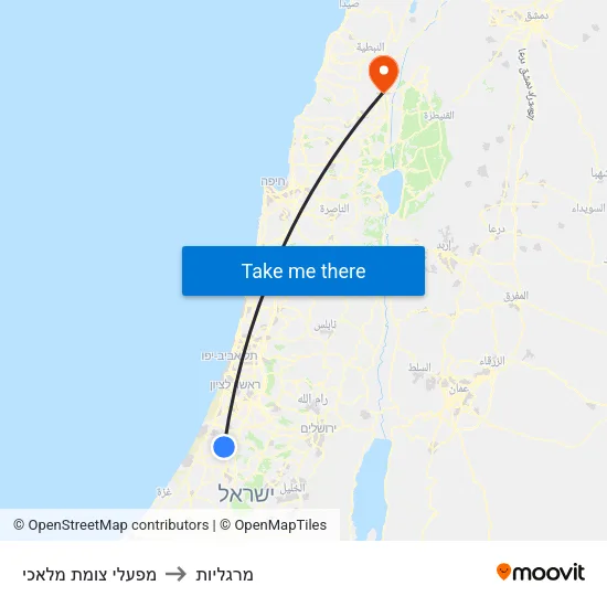 מפעלי צומת מלאכי to מרגליות map