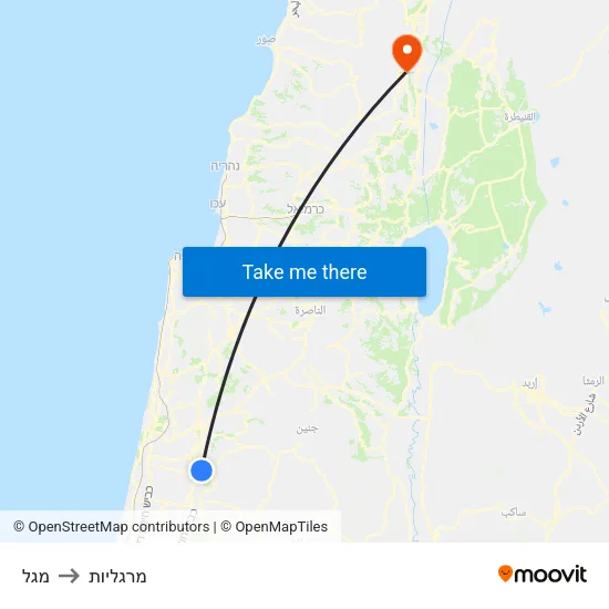 מגל to מרגליות map