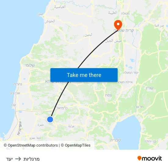 יעד to מרגליות map