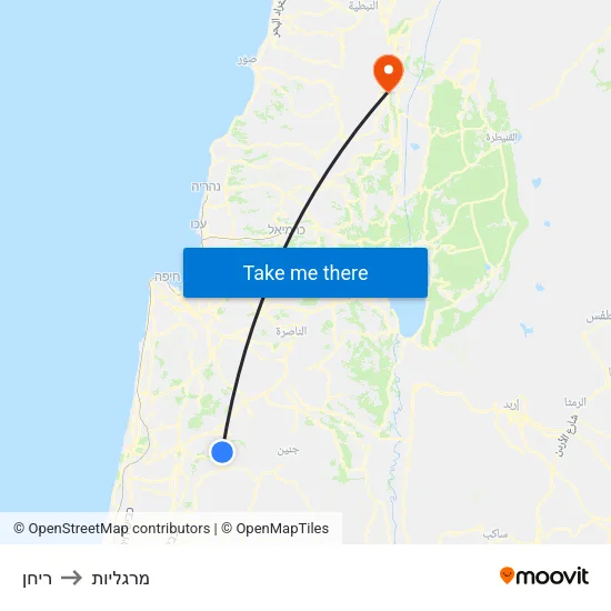 ריחן to מרגליות map