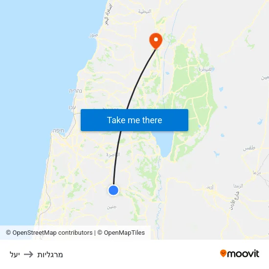 יעל to מרגליות map
