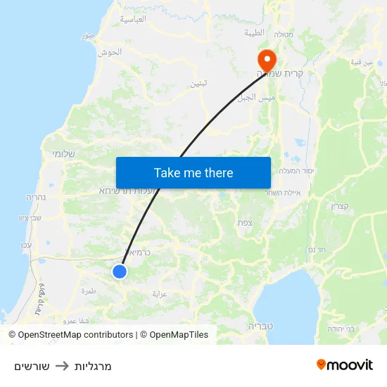 שורשים to מרגליות map