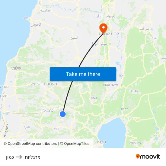 כמון to מרגליות map