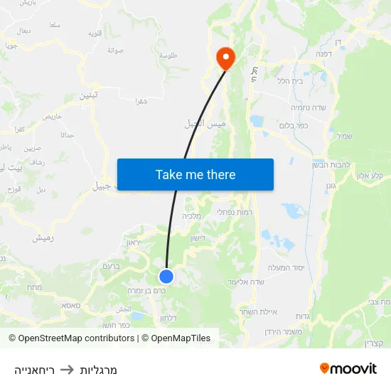 ריחאנייה to מרגליות map