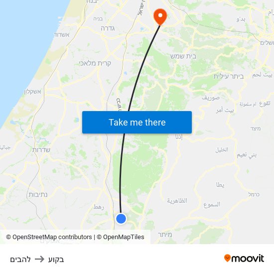 להבים to בקוע map