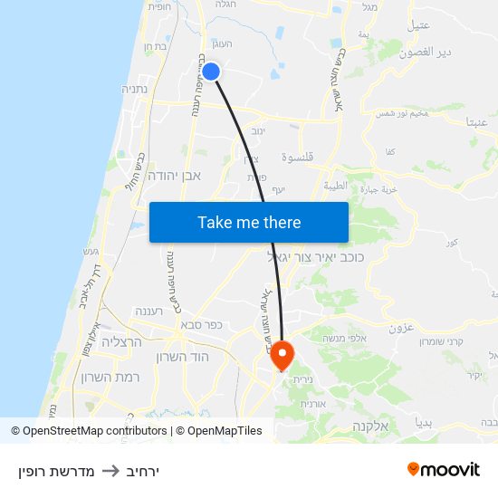 מדרשת רופין to ירחיב map