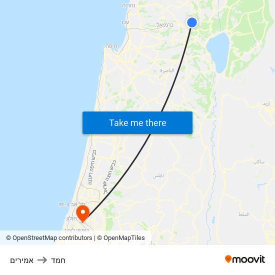 אמירים to חמד map