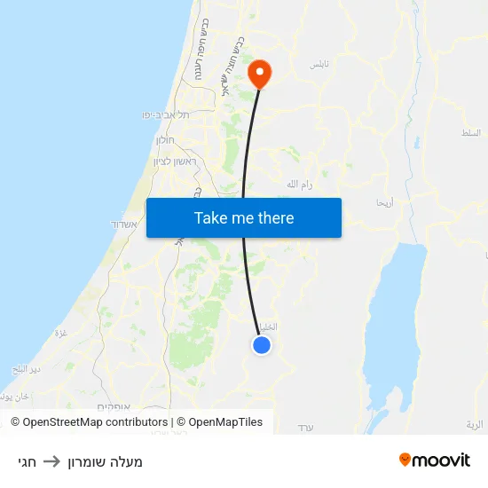 חגי to מעלה שומרון map