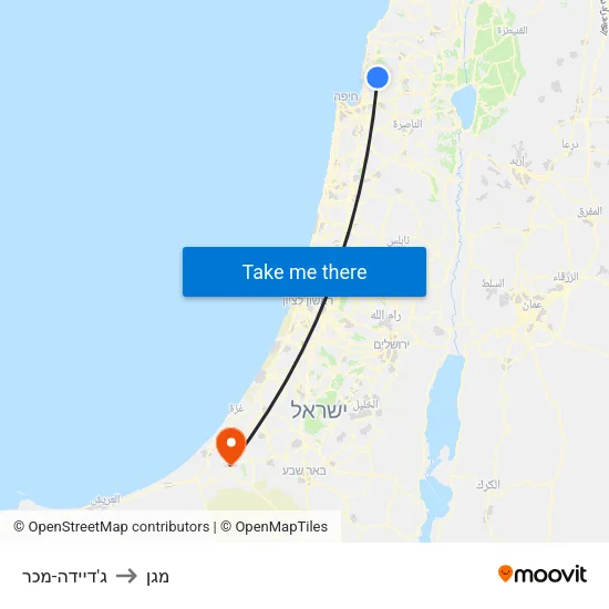 ג'דיידה-מכר to מגן map