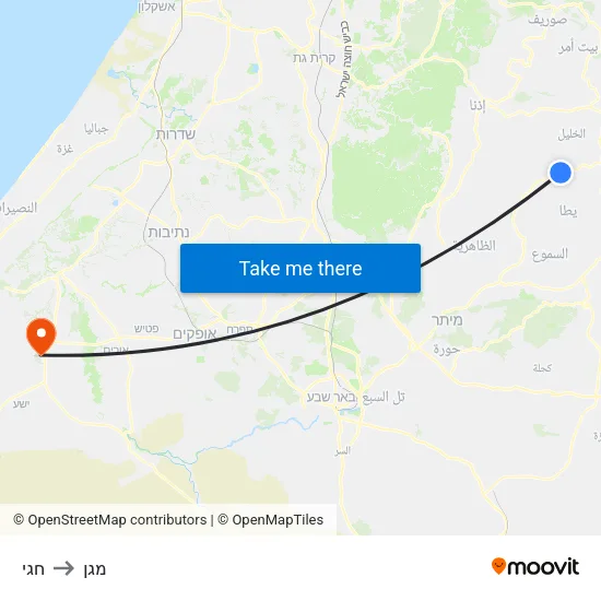 חגי to מגן map