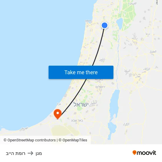 רומת הייב to מגן map