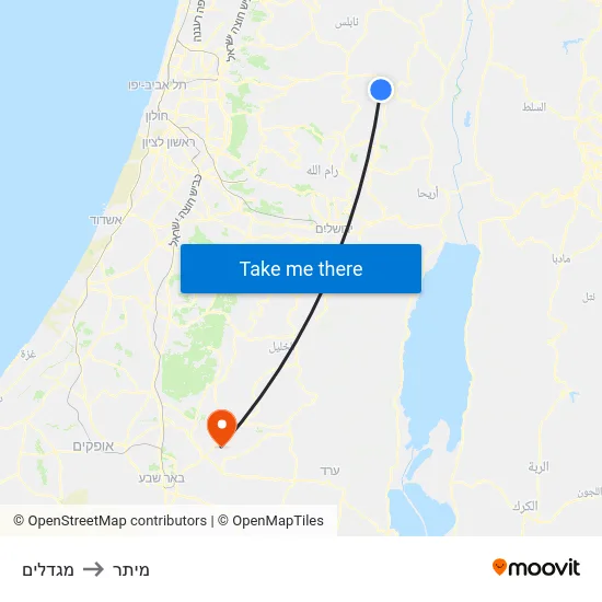 מגדלים to מיתר map