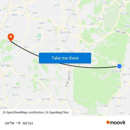 אליאב to גברעם map