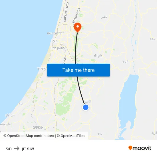 חגי to שומרון map