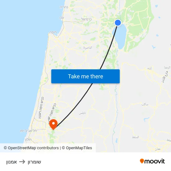 אמנון to שומרון map