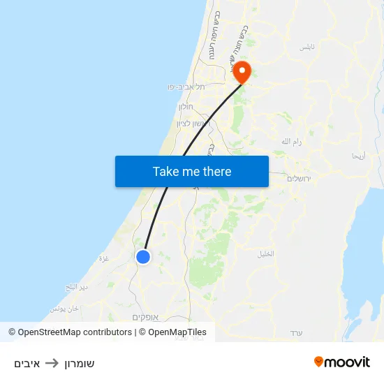 איבים to שומרון map