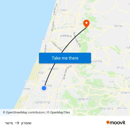 מישר to שומרון map