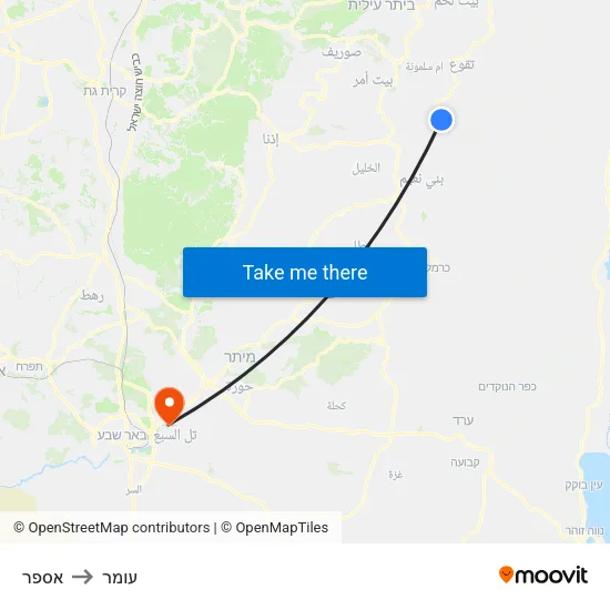 אספר to עומר map