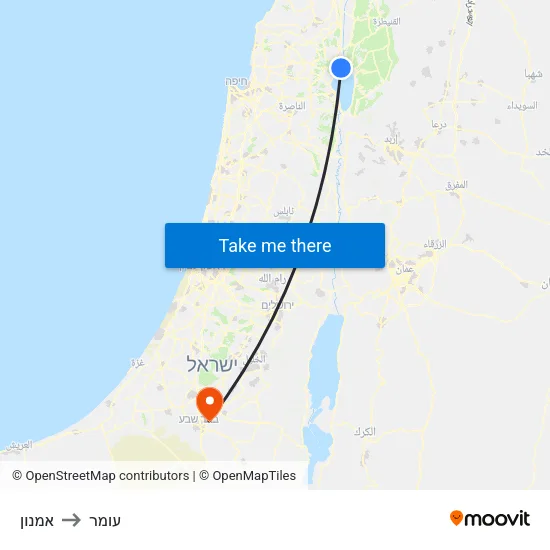אמנון to עומר map