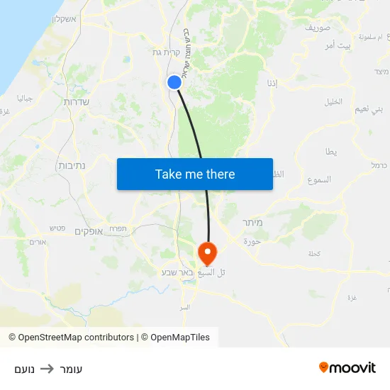 נועם to עומר map