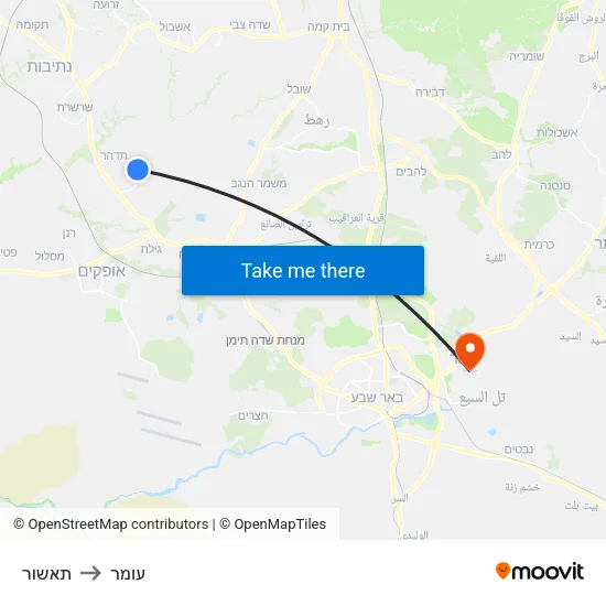 תאשור to עומר map