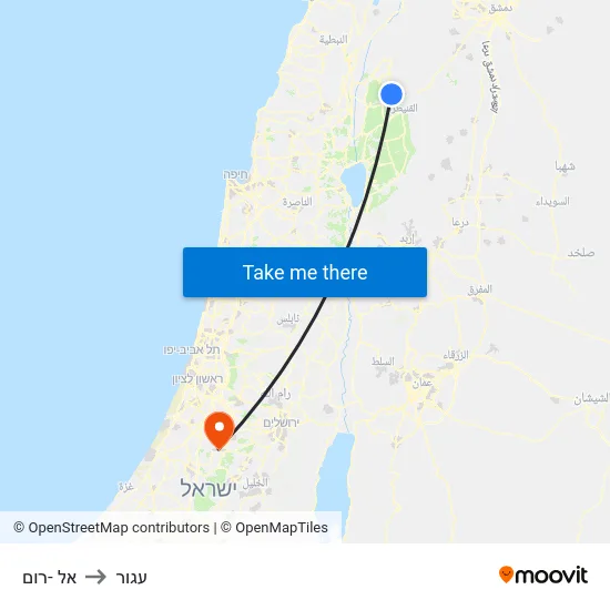 אל -רום to עגור map
