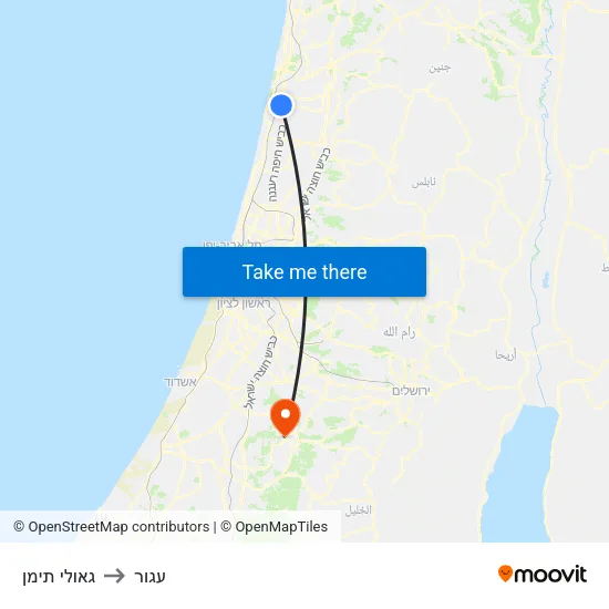 גאולי תימן to עגור map