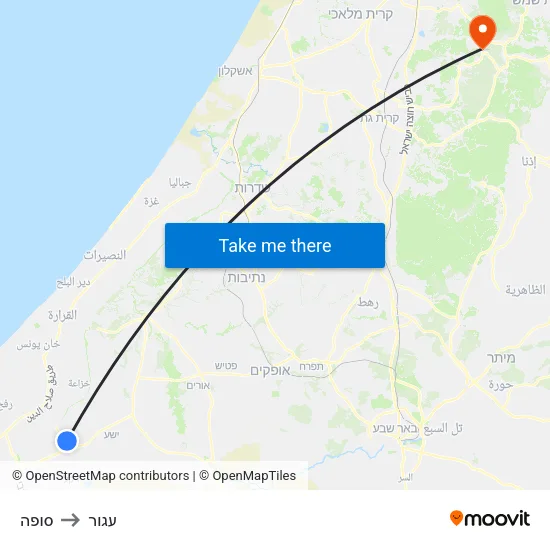 סופה to עגור map