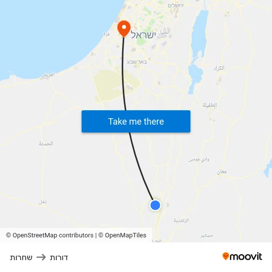 שחרות to דורות map