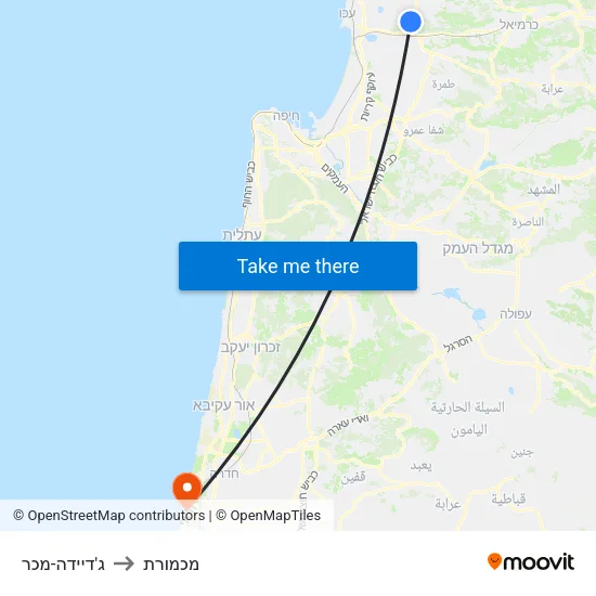 ג'דיידה-מכר to מכמורת map