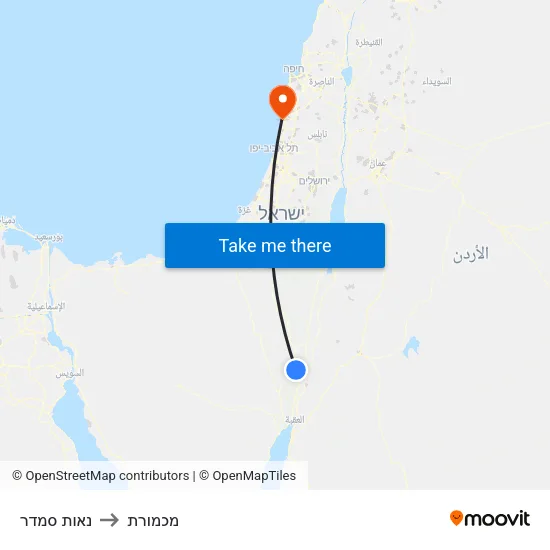 נאות סמדר to מכמורת map