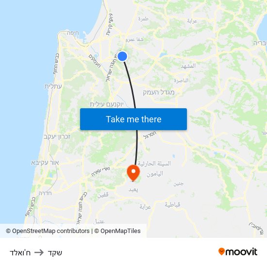 ח'ואלד to שקד map