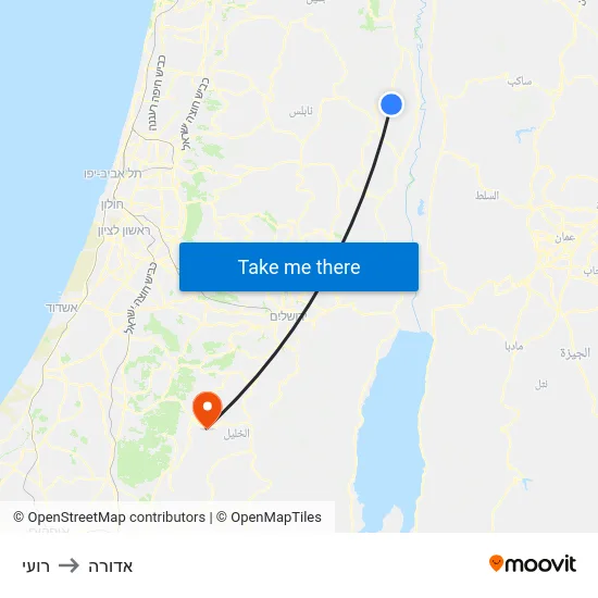 רועי to אדורה map