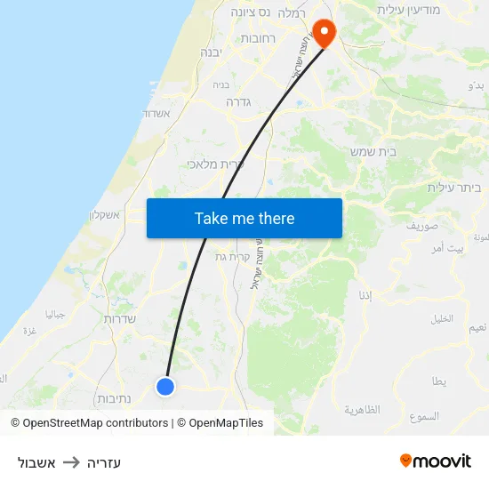 אשבול to עזריה map