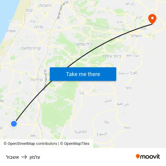 אשבול to עלמון map