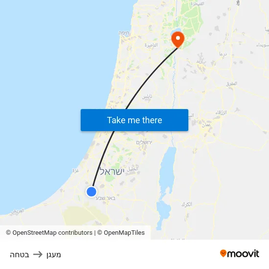 בטחה to מעגן map