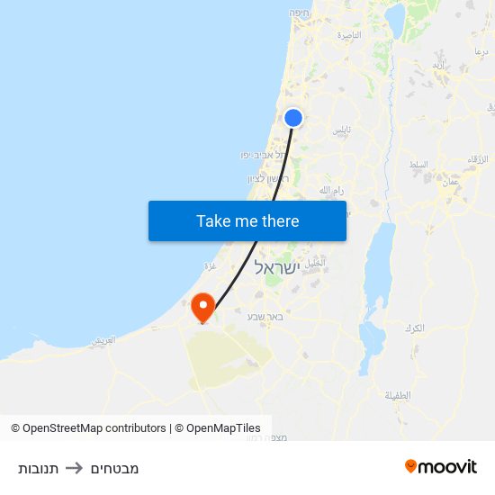 תנובות to מבטחים map