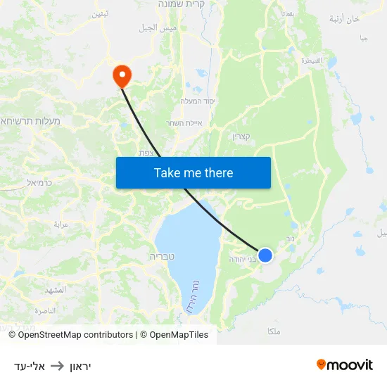 אלי-עד to יראון map