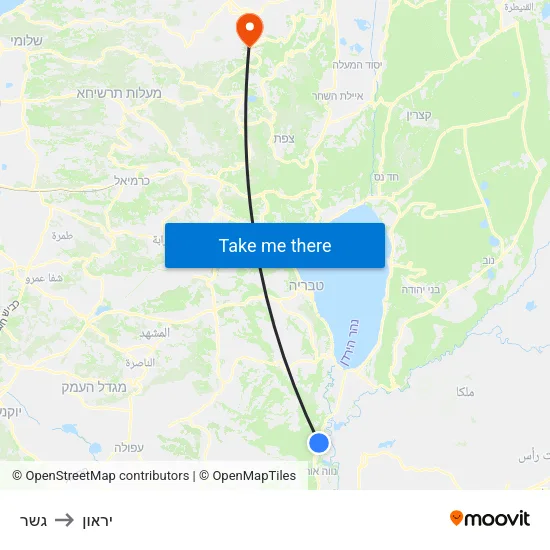 גשר to יראון map