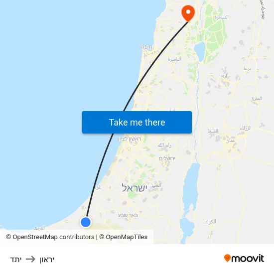 יתד to יראון map