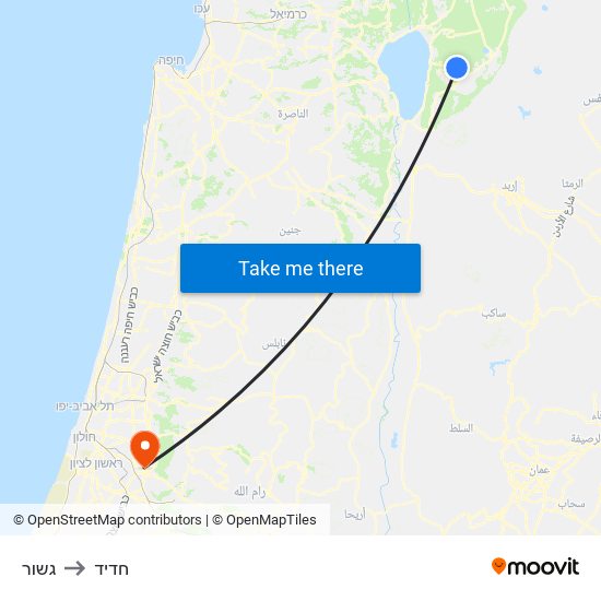 גשור to חדיד map