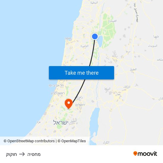 חוקוק to מחסיה map