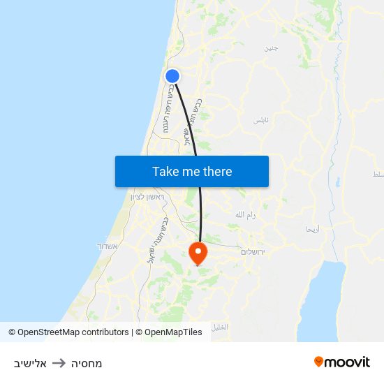 אלישיב to מחסיה map