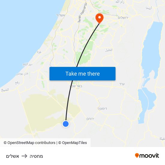 אשלים to מחסיה map