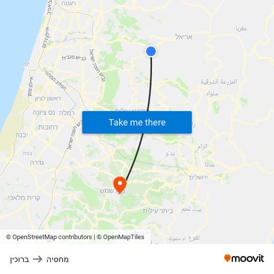 ברוכין to מחסיה map