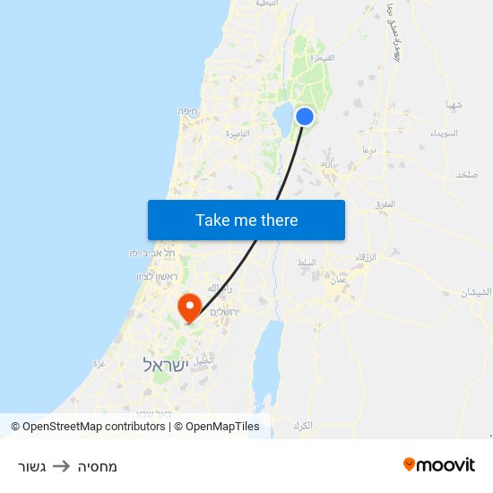 גשור to מחסיה map