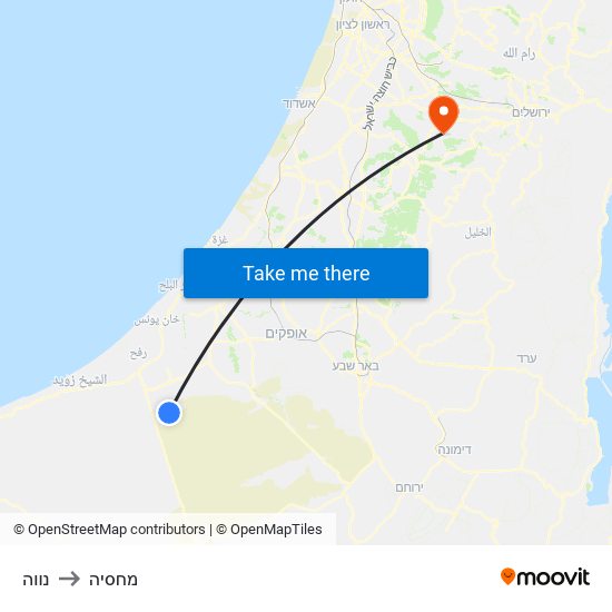 נווה to מחסיה map