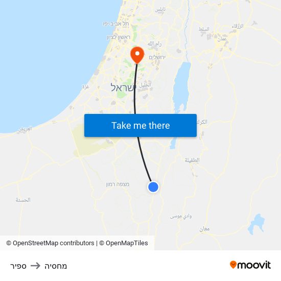 ספיר to מחסיה map