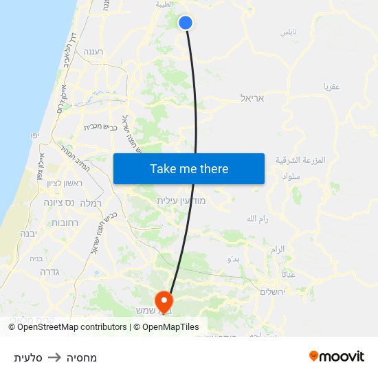 סלעית to מחסיה map