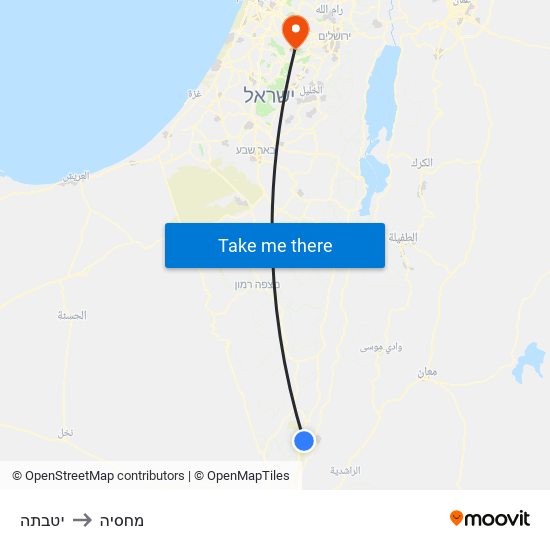 יטבתה to מחסיה map